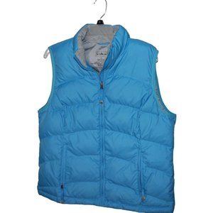 LL Bean Women’s Puffer Vest Goode Down Size Large Blue